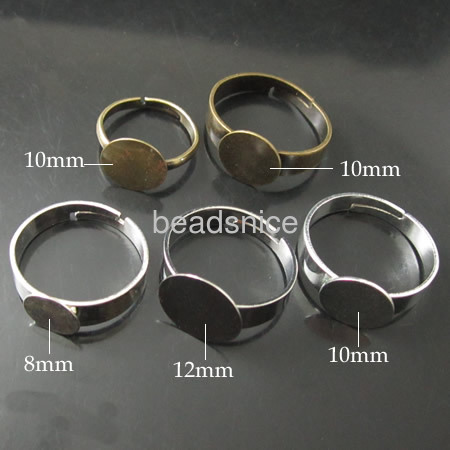 Brass ring,8-12mm,Nickel-Free,Lead-Safe,